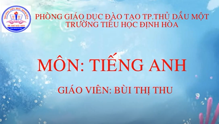 Tiếng Anh lớp 1